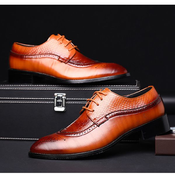 merkmak 38-48 fashion leather shoes men dress shoe pointed oxfords shoes for men lace up designer luxury men formal shoes, Black
merkmak 38-48 fashion leather shoes men dress shoe pointed oxfords shoes for men lace up designer luxury men formal shoes, Black