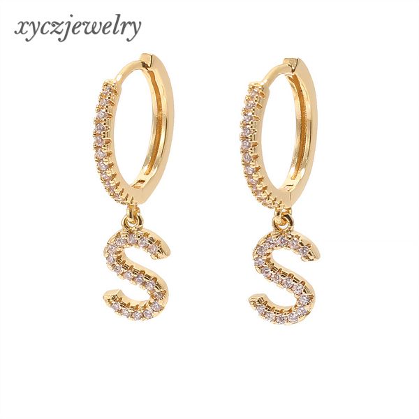 26 alphabets earrings for women cz simulated diamond stud earrings fashion alphabet letter earbob sale, Golden
26 alphabets earrings for women cz simulated diamond stud earrings fashion alphabet letter earbob sale, Golden