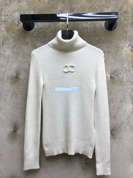 luxury design women's letter embroidery knitwear pullover sweater the girls runway stretch viscose knitted turtle neck sweaters, White;black 
luxury design women's letter embroidery knitwear pullover sweater the girls runway stretch viscose knitted turtle neck sweaters, White;black