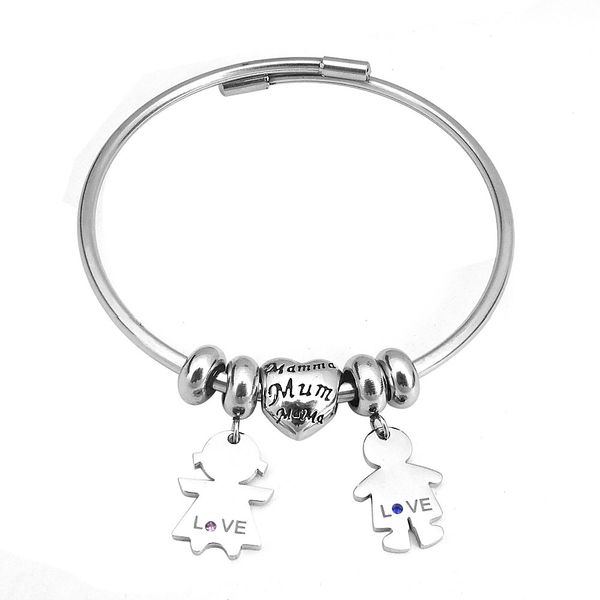 couple bangle for girl cuff ajustable bracelets for women jewelry stainless steel girl heart boy pendants siver gift, Black
couple bangle for girl cuff ajustable bracelets for women jewelry stainless steel girl heart boy pendants siver gift, Black