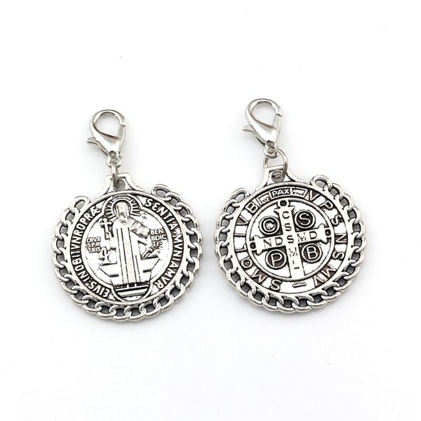 50pcs st benedict de nursia badge medal floating lobster clasps charm beads fit charm bracelet diy jewelry 25.5x40mm a-560b, Bronze;silver
50pcs st benedict de nursia badge medal floating lobster clasps charm beads fit charm bracelet diy jewelry 25.5x40mm a-560b, Bronze;silver