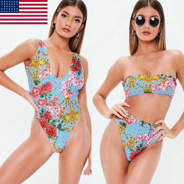 high waisted women's bikini floral padded swimwear swimsuit beachwear push up bikini monokini s-xl swimming suit biquini
high waisted women's bikini floral padded swimwear swimsuit beachwear push up bikini monokini s-xl swimming suit biquini