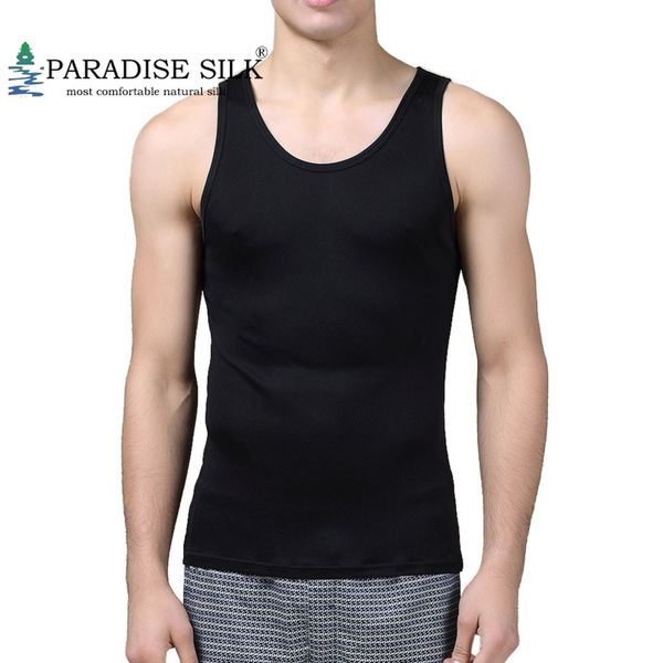 special offer men t shirt 100% pure silk knit men' o-neck man undershirt tank solid size us m l, White;black
special offer men t shirt 100% pure silk knit men' o-neck man undershirt tank solid size us m l, White;black