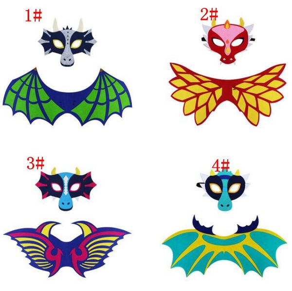 Kid dragon wing cape and ma k co play mon ter dragon co tume child halloween performance party co tume prop wing cloak ma k kka6667