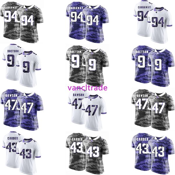 2019 ncaa football tcu horned frogs 94 josh carraway 9 josh doctson 47 p.j. dawson 43 tank carder jerseys, Black;red 
2019 ncaa football tcu horned frogs 94 josh carraway 9 josh doctson 47 p.j. dawson 43 tank carder jerseys, Black;red