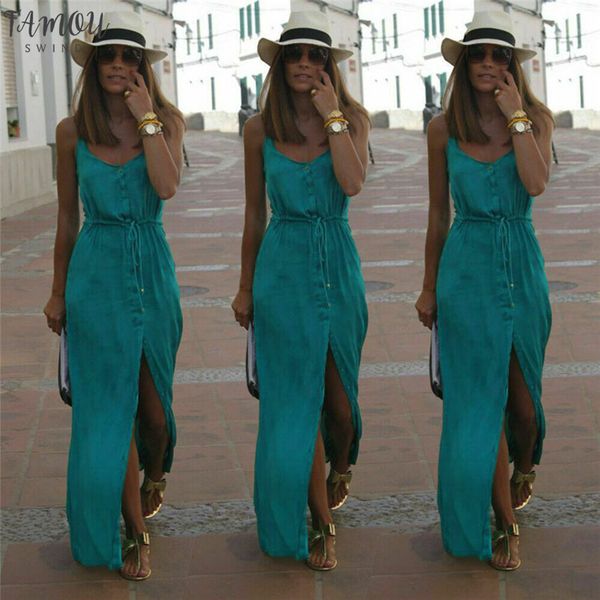 2020 fashion party maxi dress women v neck sleeveless high split strap slim long bodycon club summer dress vestidos, Black;gray
2020 fashion party maxi dress women v neck sleeveless high split strap slim long bodycon club summer dress vestidos, Black;gray