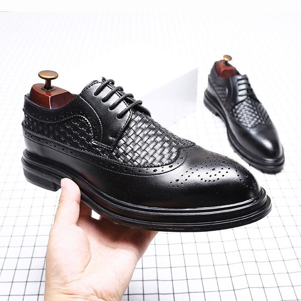 new bullock design men classic business formal shoes pointed toe leather shoes men oxford dress, Black
new bullock design men classic business formal shoes pointed toe leather shoes men oxford dress, Black