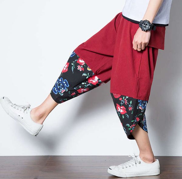 new fashion mens pants designer patchwork brand lightweight loose pants with pocket m-4xl, Black
new fashion mens pants designer patchwork brand lightweight loose pants with pocket m-4xl, Black