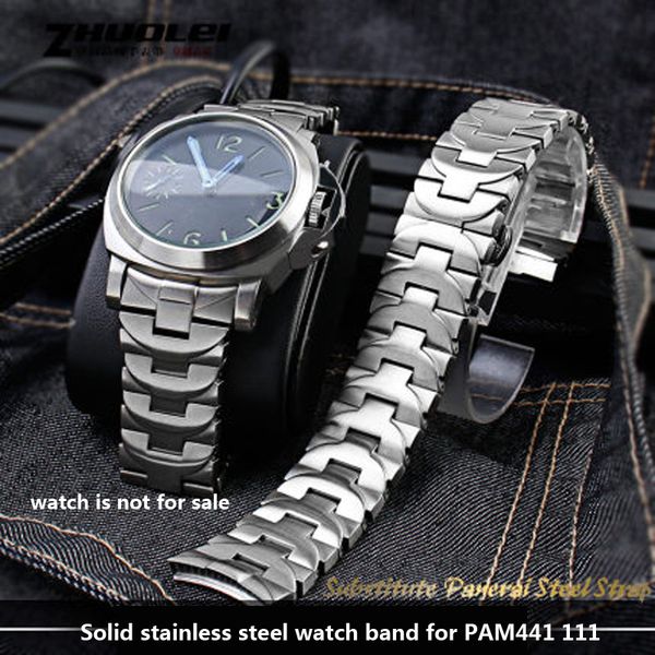 suitable for pam441 111 watch men's steel band butterfly clasp bracelet 24mm solid stainless steel elbow watch strap 24mm, Black;brown
suitable for pam441 111 watch men's steel band butterfly clasp bracelet 24mm solid stainless steel elbow watch strap 24mm, Black;brown