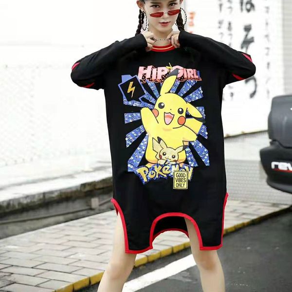 new cartoon patchwork sequins sweatshirts black o-neck casual hoodies high street irregular long hoodies
new cartoon patchwork sequins sweatshirts black o-neck casual hoodies high street irregular long hoodies