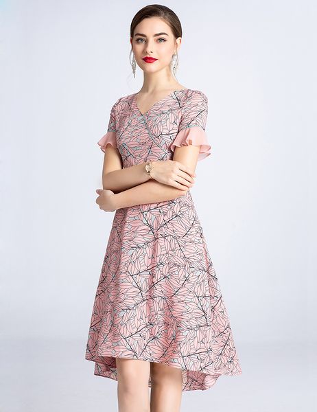 floral print women asymmetrical dress ruffles short sleeve casual dresses 05hx942, Black;gray
floral print women asymmetrical dress ruffles short sleeve casual dresses 05hx942, Black;gray