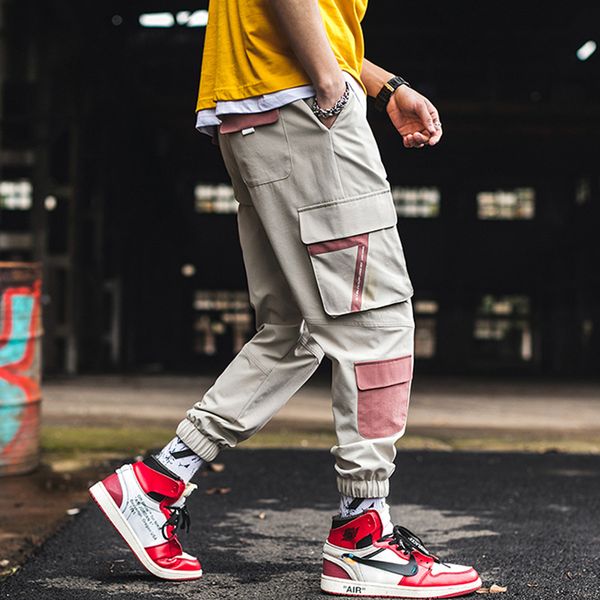 chrleisure pants men's fashion casual sport loose tooling trousers male splicing joggers fitness pants, Black
chrleisure pants men's fashion casual sport loose tooling trousers male splicing joggers fitness pants, Black