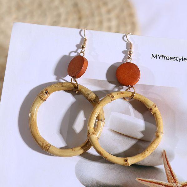 2019 new trendy big geometric earrings natural bamboo circle earrings for women fashion round jewelry wholesale brincos, Golden;silver
2019 new trendy big geometric earrings natural bamboo circle earrings for women fashion round jewelry wholesale brincos, Golden;silver