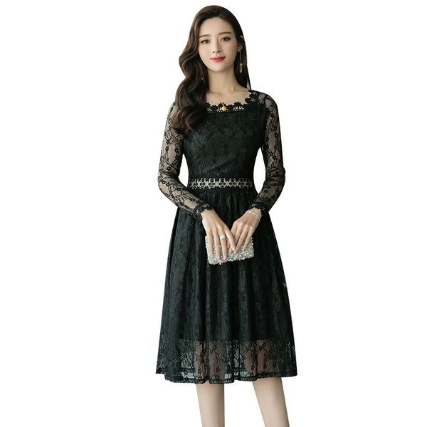 spring summer korean elegant black white dress women flower sweet gauze lace party dress robe femme vestidos vestido de festa, Black;gray
spring summer korean elegant black white dress women flower sweet gauze lace party dress robe femme vestidos vestido de festa, Black;gray