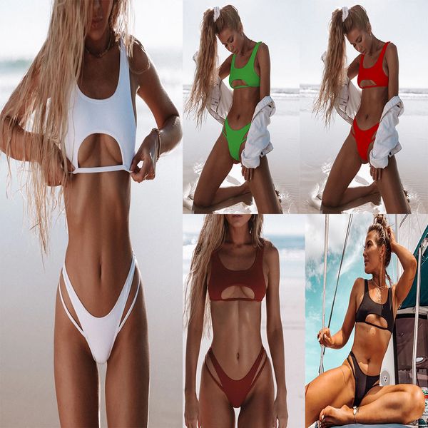 explosion bikini split hollow solid color vest bikinii female swimsuit split nylon multicolor triangle bag shoulder strap bikini
explosion bikini split hollow solid color vest bikinii female swimsuit split nylon multicolor triangle bag shoulder strap bikini