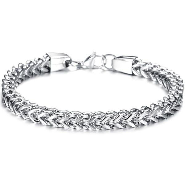 link, chain 316stainless steel lobster bracelets for men hip minimalism aggressiveness individuality accessories, Black
link, chain 316stainless steel lobster bracelets for men hip minimalism aggressiveness individuality accessories, Black