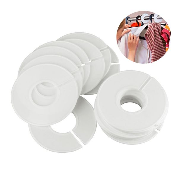 20pcs white plastic clothing round rack ring hangers size dividers garment tags size marking ring fits round or square tube
20pcs white plastic clothing round rack ring hangers size dividers garment tags size marking ring fits round or square tube