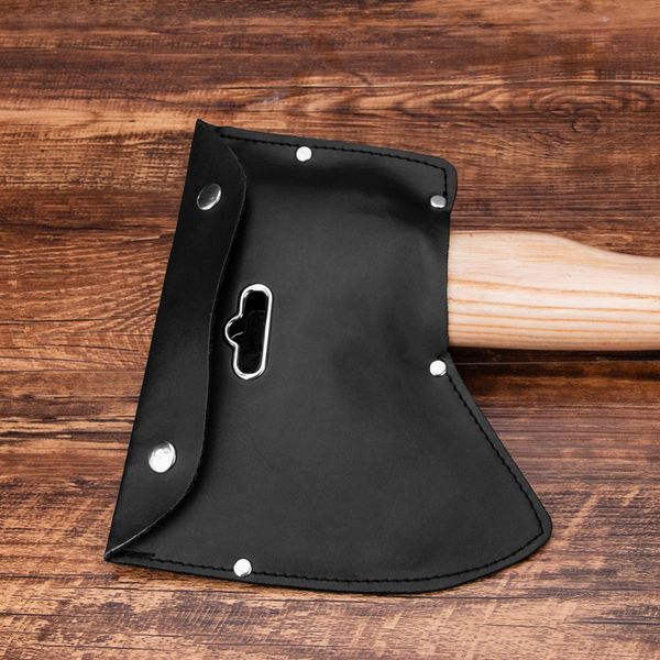 portable axe cover blade protection leather tools bag black hanging axe hand tool storage bag with hook hole
portable axe cover blade protection leather tools bag black hanging axe hand tool storage bag with hook hole