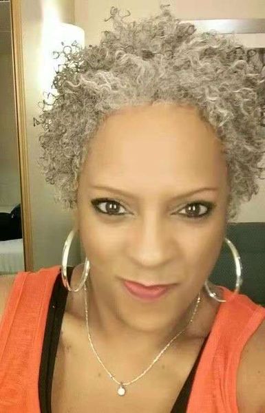 fashion grey kinky curly drawstring ponytail clip in short gray human hair ponytail hairpiece gray ponytail hair extension, Black
fashion grey kinky curly drawstring ponytail clip in short gray human hair ponytail hairpiece gray ponytail hair extension, Black