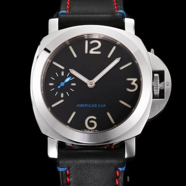 Wholesale Factory Supplier Luxury Watches Stainless Steel Black Dial America's cup Pam00724 Pam724 hand-winding Leather Strap Mens Watche
Wholesale Factory Supplier Luxury Watches Stainless Steel Black Dial America's cup Pam00724 Pam724 hand-winding Leather Strap Mens Watche
