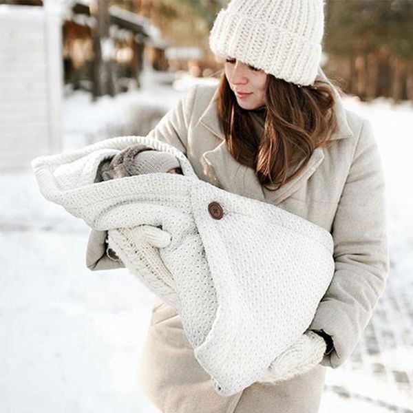 baby blanket newborn knitted sleepsacks multi-functional infant trolley thick button envelope for discharge in a stroller
baby blanket newborn knitted sleepsacks multi-functional infant trolley thick button envelope for discharge in a stroller