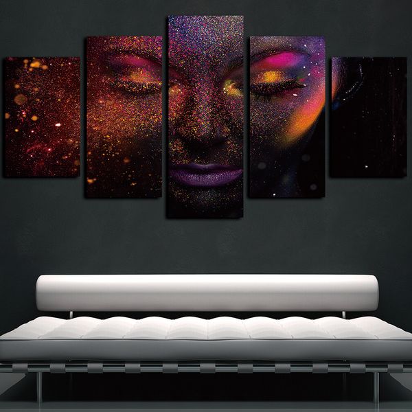 5 pieces canvas wall art neon dust girl face landscape pictures poster modern hd print on canvas oil painting giclee artwork
5 pieces canvas wall art neon dust girl face landscape pictures poster modern hd print on canvas oil painting giclee artwork