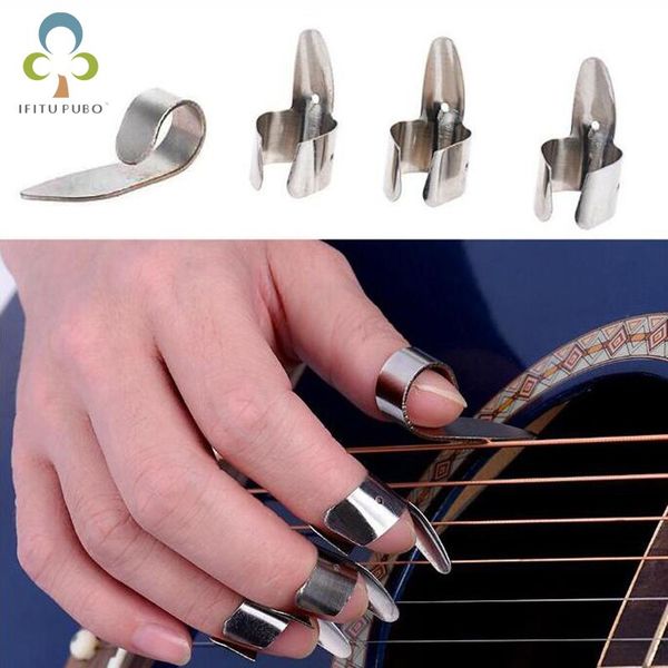 4pcs stainless steel 1 thumb and 3 finger nail guitar picks plectrums set metal acoustic electric bass guitar accessories gyh
4pcs stainless steel 1 thumb and 3 finger nail guitar picks plectrums set metal acoustic electric bass guitar accessories gyh