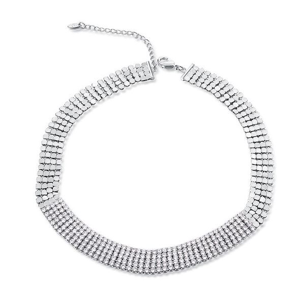 blue bird tears multi-layer crystal necklace women accessories, Golden;silver