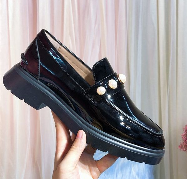 classic brand designer pearl loafers womens patent leather platform shoes vintage lazy casual shoes web celebrity style martin boots ck003, Black
classic brand designer pearl loafers womens patent leather platform shoes vintage lazy casual shoes web celebrity style martin boots ck003, Black