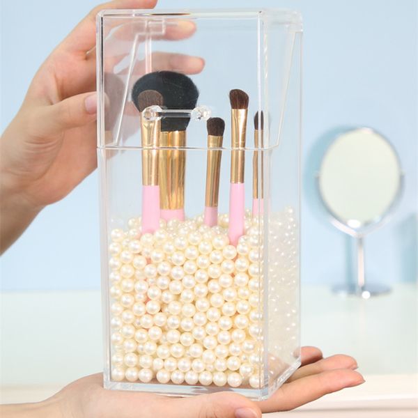 acrylic makeup brush box with dustproof lid cosmetic brush organizer storage rack nail polish/pencil/cosmetics organizer
acrylic makeup brush box with dustproof lid cosmetic brush organizer storage rack nail polish/pencil/cosmetics organizer