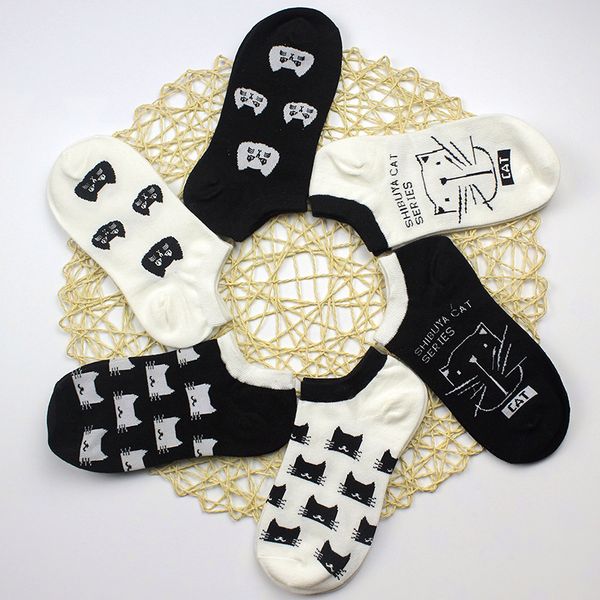dreamlikelin cartoon cute cat invisible women's cotton socks short tube ankle spring and summer woman kawaii socks, Black;white
dreamlikelin cartoon cute cat invisible women's cotton socks short tube ankle spring and summer woman kawaii socks, Black;white