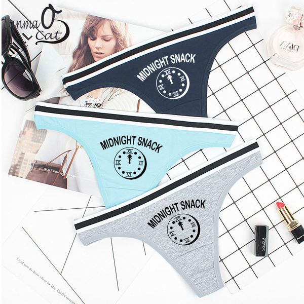 women's panties lanmaocat women thongs t back underwear funny print g string cotton female lingerie, Black;pink
women's panties lanmaocat women thongs t back underwear funny print g string cotton female lingerie, Black;pink