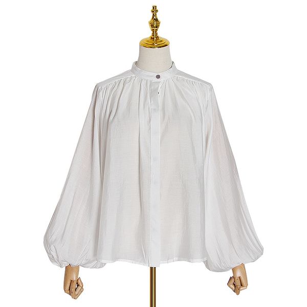 omikron new office cotton autumn runway long lantern sleeve white shirts blouse stand collar working shirts
omikron new office cotton autumn runway long lantern sleeve white shirts blouse stand collar working shirts