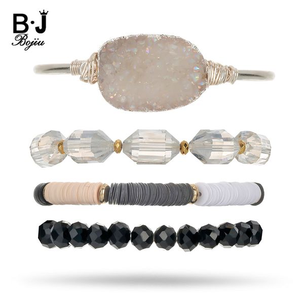 bojiu natural druzy silver bracelets bangles clear black crystal bracelet sets for women trendy plastic bracelet femme bcset90
bojiu natural druzy silver bracelets bangles clear black crystal bracelet sets for women trendy plastic bracelet femme bcset90