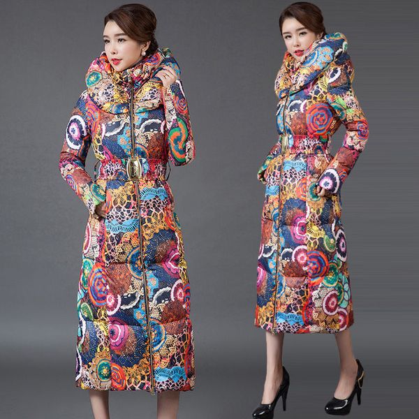 hooded printed thicken winter down cotton jacket women long coat big size snow wear fashion casual parka warm lady outwear f1883, Black
hooded printed thicken winter down cotton jacket women long coat big size snow wear fashion casual parka warm lady outwear f1883, Black