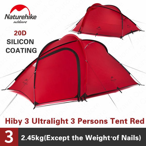naturehike tent hiby series camping tent 3-4 persons outdoor 20d silicone fabric double layer 4 season ultralight family
naturehike tent hiby series camping tent 3-4 persons outdoor 20d silicone fabric double layer 4 season ultralight family