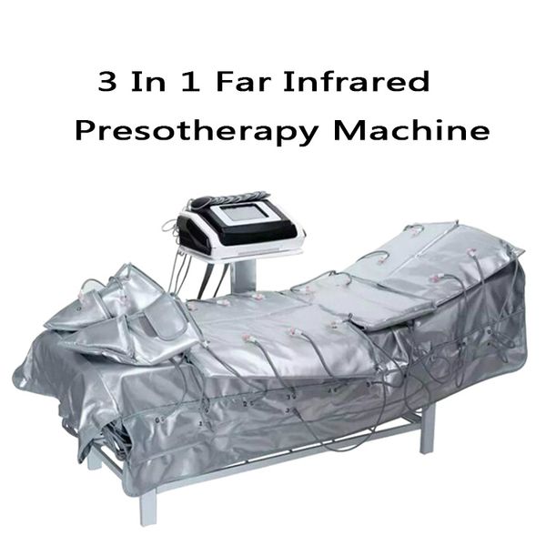3 in 1 far infrared pressotherapy ems electric muscle stimulation sauna air pressure pressotherapy lymph drainage body slimming machine
3 in 1 far infrared pressotherapy ems electric muscle stimulation sauna air pressure pressotherapy lymph drainage body slimming machine