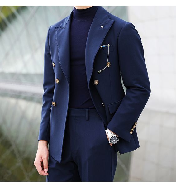 navy blue groom tuxedos double-breasted men wedding tuxedos peak lapel jacket blazer fashion men dinner/darty suit(jacket+pants+tie) 1168, Black;gray
navy blue groom tuxedos double-breasted men wedding tuxedos peak lapel jacket blazer fashion men dinner/darty suit(jacket+pants+tie) 1168, Black;gray