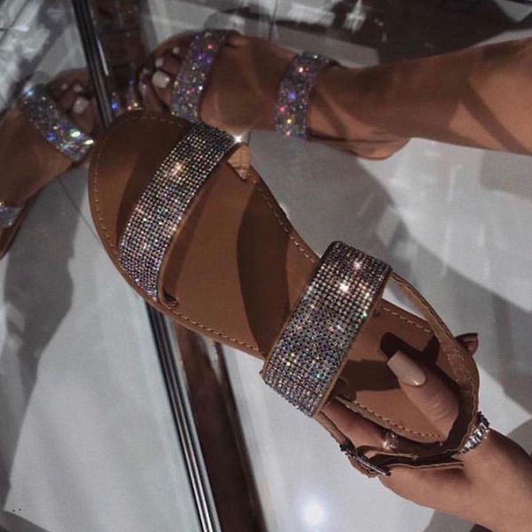 woman buckle crystal flats women outdoor sandals 2020 summer women's casual ladies bling female open toe beach shoes plus size, Black
woman buckle crystal flats women outdoor sandals 2020 summer women's casual ladies bling female open toe beach shoes plus size, Black