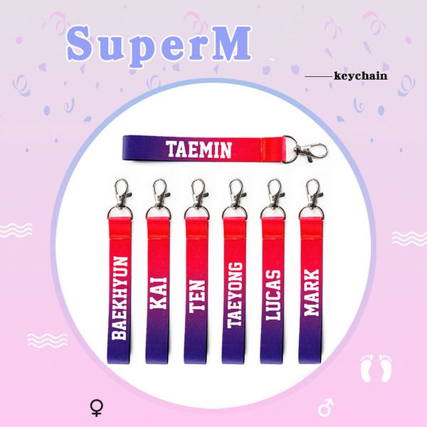 kpop super m baekhyun taemin mark lucas ten kai keychain gradual change name bar key chain mobile phone rope peripheral new, Silver
kpop super m baekhyun taemin mark lucas ten kai keychain gradual change name bar key chain mobile phone rope peripheral new, Silver