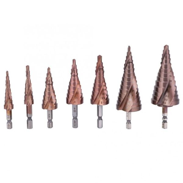 hss cobalt step drill bit multifunctional hex shank hole opening tool wood metal drill bit 3-12 4-12 4-20 4-22 6-24 4-32 6-35
hss cobalt step drill bit multifunctional hex shank hole opening tool wood metal drill bit 3-12 4-12 4-20 4-22 6-24 4-32 6-35