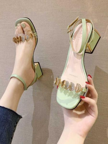 clear heels med comfort shoes for women all-match sandals 2020 summer suit female beige buckle strap bling bling medium, Black
clear heels med comfort shoes for women all-match sandals 2020 summer suit female beige buckle strap bling bling medium, Black
