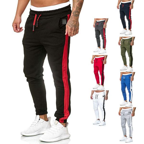 2019 men sports stitching pants long trousers tracksuit fitness workout joggers sweatpants men sports pants tracksuit fitness, Black
2019 men sports stitching pants long trousers tracksuit fitness workout joggers sweatpants men sports pants tracksuit fitness, Black