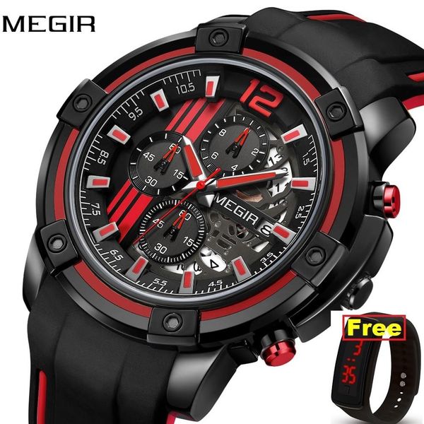 megir chronograph мужские часы спорт с силиконовой лентой большой циферблат кварцевые часы мужские часы relogio релох hombre мужчина для, Slivery;brown
megir chronograph мужские часы спорт с силиконовой лентой большой циферблат кварцевые часы мужские часы relogio релох hombre мужчина для, Slivery;brown