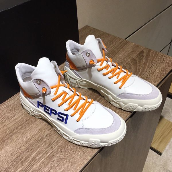 fashion mens designer brand genuine leather casual shoes rhyton sneaker thick sole and bulky construction sneaker for men, Black
fashion mens designer brand genuine leather casual shoes rhyton sneaker thick sole and bulky construction sneaker for men, Black