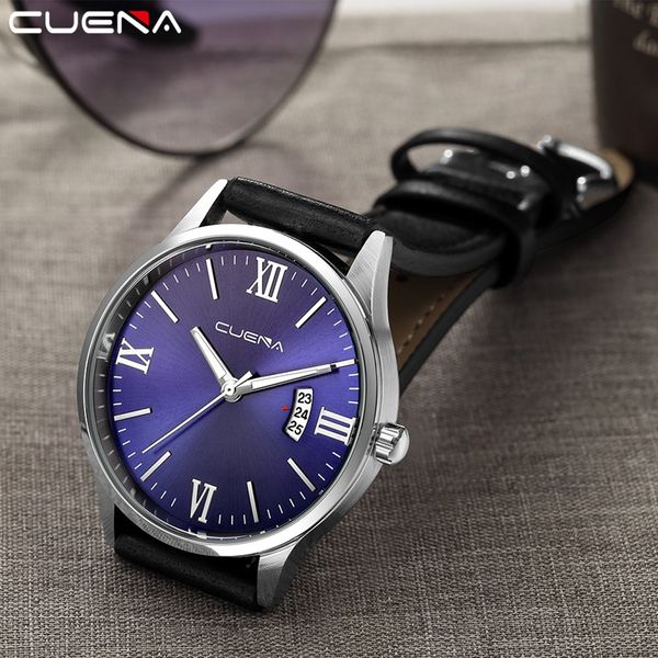 relogio masculino cuena mens watches waterproof fashion quartz watch men casual date leather sport wrist watch, Slivery;brown
relogio masculino cuena mens watches waterproof fashion quartz watch men casual date leather sport wrist watch, Slivery;brown