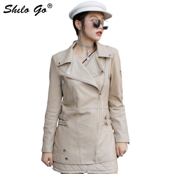 genuine leather jacket multicolor highstreet notched neck jacket coats women casual office lady belted waist side fit outwear, Black
genuine leather jacket multicolor highstreet notched neck jacket coats women casual office lady belted waist side fit outwear, Black