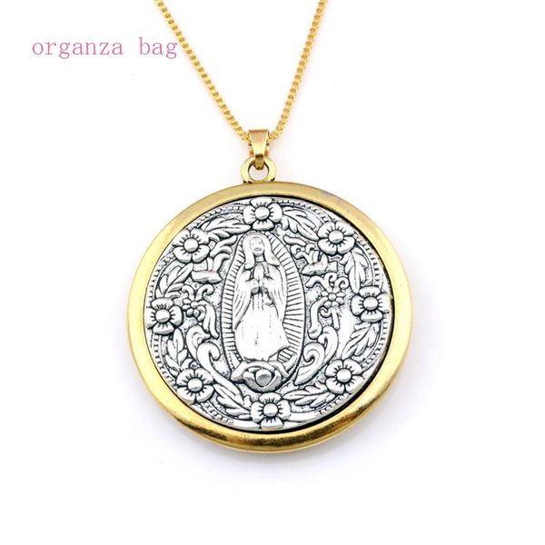 5pcs/lots two-tone virgin mary medal alloy charms pendant necklaces jewelry diy 23.6 inches chains christmas gift a-562d, Silver
5pcs/lots two-tone virgin mary medal alloy charms pendant necklaces jewelry diy 23.6 inches chains christmas gift a-562d, Silver