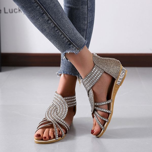 new women summer sandals ladies outdoor beach sandals walking shoes rhinestones fashion female footwear size 35-43, Black
new women summer sandals ladies outdoor beach sandals walking shoes rhinestones fashion female footwear size 35-43, Black