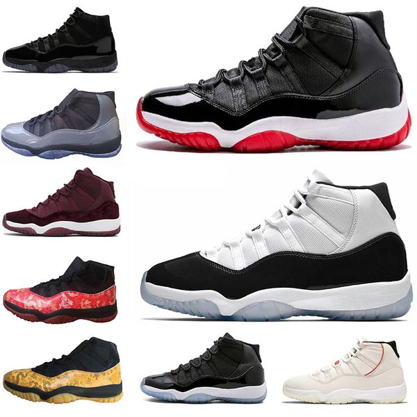 fashion bred 11 basketball shoes 11s 378037-061 concord 45 cool grey cap and gown gamma platinum tint women mens trainers sport sneakers, White;red
fashion bred 11 basketball shoes 11s 378037-061 concord 45 cool grey cap and gown gamma platinum tint women mens trainers sport sneakers, White;red